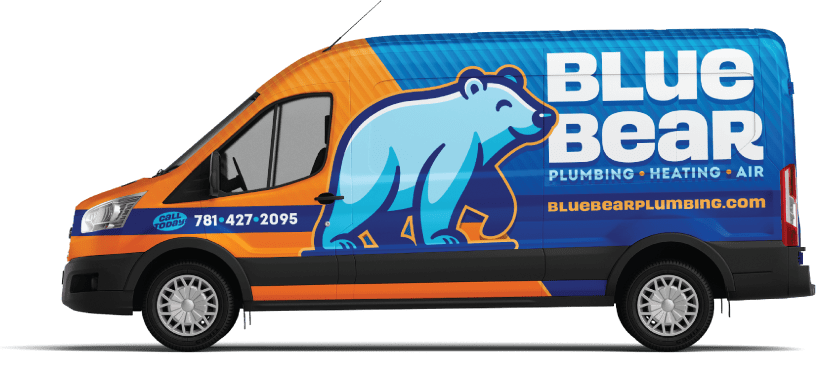 Blue Bear Plumbing, Heating, and Air Truck
