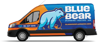 Blue Bear Plumbing, Heating, and Air Van